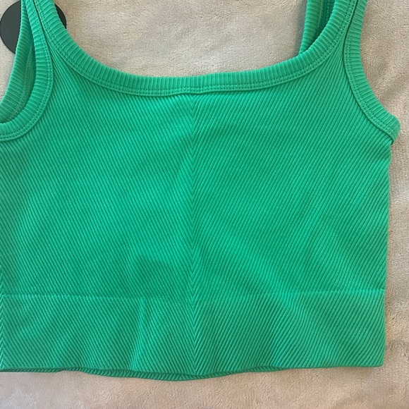 Teal Ribbed Tank Top - Picture 3 of 4
